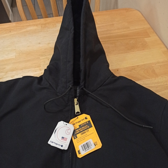 Carhartt Men's Loose Fit Firm Duck Insulated l-Lined Active Jack. Sz large - Picture 3 of 14